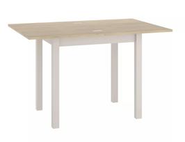 Stalas išskleidžiamas Flip, balta sp./rusva sp., 80 - 160 cm x 80 cm x 78 cm