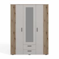 Spinta Ava, ąžuolo sp./smėlio sp., 150 cm x 50 cm x 200 cm