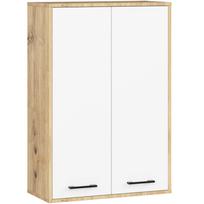Pakabinama vonios spintelė Akord Fin H934, balta sp./artisan oak, 30.5 cm x 64.2 cm x 93.6 cm