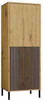 Spintelė Kamaro 2DK, artisan oak, 53.5 cm x 40 cm x 147.5 cm