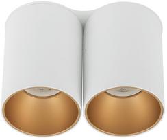 Šviestuvas lubų Nowodvorski Eye Tone 7665, GU10, 2 x 10 W, aukso sp./balta sp. / balta sp.
