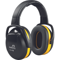 Apsauginės ausinės Ear Defender Secure 2H, juoda sp./geltona sp., Universalus dydis