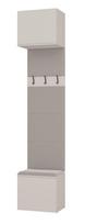 Drabužių kabykla su lentyna Haga 1W, 238 cm, smėlio sp.