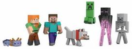 Figūrėlių rinkinys Mattel Minecraft World Builders, 8 cm, 7 vnt., įvairių spalvų