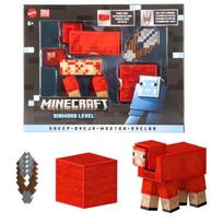 Žaislinė figūrėlė, su priedais Mattel Minecraft Diamond Level Sheep Action JCV22, 8 cm, raudona sp.