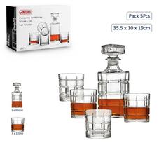 Viskio stiklinių komplektas Anitex, stiklas, 0.95 l, 5 vnt.