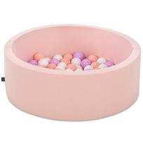 Baseinas su kamuoliukais Kalune Design Bubble Pops, ⌀ 7 cm, balta sp./rožinė sp.