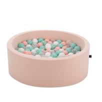 Baseinas su kamuoliukais Kalune Design Bubble Pops, ⌀ 85 cm, 200 vnt, balta sp. mėtinė (mint) sp.