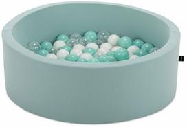 Baseinas su kamuoliukais Kalune Design Bubble Pop Havuzu, ⌀ 85 cm, 150 vnt, balta sp. mėtinė (mint) sp.