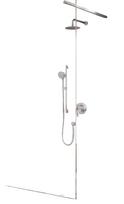 Dušo sienelė Ravak Walk-In, 110 cm x 200 cm, skaidri sp./chromo sp./skaidrus