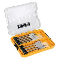 Medienos grąžtų komplektas Dewalt, medienai, cobalt hss-e5, hex 1/4, 12 - 32 mm x 15.2 cm