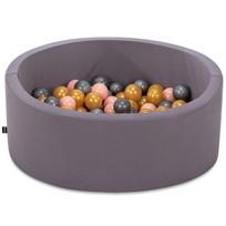 Baseinas su kamuoliukais Kalune Design Bubble Pops, ⌀ 7 cm, aukso sp./rožinė sp.