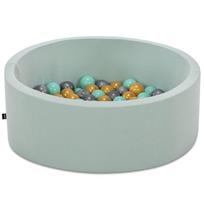 Baseinas su kamuoliukais Kalune Design Bubble Pops, ⌀ 7 cm, aukso sp. mėtinė (mint) sp.