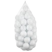 Kamuoliukų rinkinys baseinui Kalune Design Bubble Pops, ⌀ 7 cm, 50 vnt, balta sp.