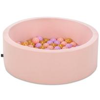 Baseinas su kamuoliukais Kalune Design Bubble Pops, ⌀ 7 cm, aukso sp./rožinė sp.