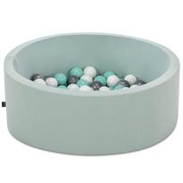 Baseinas su kamuoliukais Kalune Design Bubble Pops, ⌀ 7 cm, balta sp. mėtinė (mint) sp.