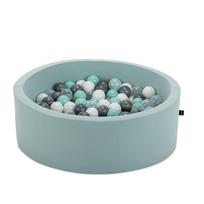 Baseinas su kamuoliukais Kalune Design Bubble Pops, ⌀ 85 cm, 200 vnt, balta sp. mėtinė (mint) sp.