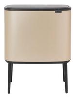 Šiukšliadėžė Brabantia Bo Touch Metallic Gold 304620, aukso sp., 34 l, 68 cm x 54 cm