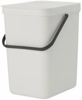 Šiukšliadėžė Brabantia Sort & Go, šviesiai pilka sp., 25 l, 40.1 cm x 26.8 cm