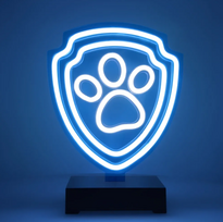 Dekoracija "Paw Patrol" Forever Light OW-120246 su LED apšvietimu, 25 cm, mėlyna sp./balta sp.