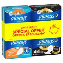 Higieniniai paketai Always Ultra Day S1 & Night S4, Normal/Secure Night, 32 vnt.