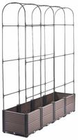Pakelta lysvė, su atrama augalams Cultivo Grow Round Set, 168 cm x 42 cm x 180 cm