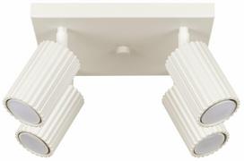 Šviestuvas lubų Sollux Karbon 4, GU10, 4 x 10 W, smėlio sp.