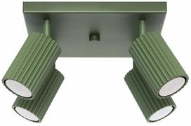 Šviestuvas lubų Sollux Karbon, GU10, 4 x 10 W, žalia sp.
