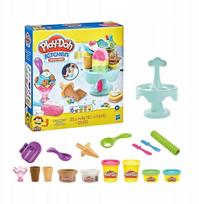 Plastilino rinkinys, su priedais Hasbro Play-Doh Kitchen Creations Ice Cream Carousel, įvairių spalvų