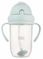 Gertuvė su silikoniniu šiaudeliu Canpol Babies Non-Spill 56/623, 270 ml, 6+ mėn., plastikas, žalia sp.