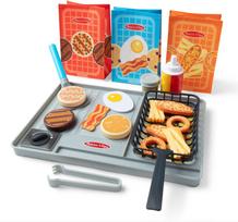 Žaisliniai virtuvės reikmenys, grilio rinkinys Melissa & Doug, įvairių spalvų