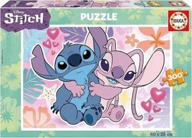 Dėlionė Educa Disney Stitch, 28 cm x 40 cm, 300 vnt., įvairių spalvų