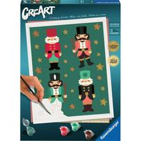 Tapymas pagal skaičius Ravensburger CreArt Christmas Nutcracker Delight, raudona sp./žalia sp.