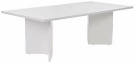 Kavos staliukas Nordure Sabin, balta sp., 60 cm x 119 cm x 40 cm