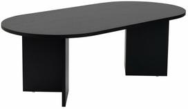 Kavos staliukas Nordure Sable, juoda sp., 60 cm x 119 cm x 40 cm