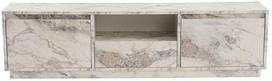 TV staliukas Nordure Vanguard, balta sp./pilka sp., 29.5 cm x 160 cm x 42 cm