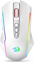 Belaidė žaidimų pelė Redragon M914W-RGB NIX, 2.4 ghz / bluetooth / usb, balta sp.