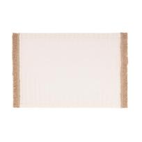 Stalo padėkliukas Domoletti Fringes KSKHLG-0152, 45 cm x 30 cm, Balta sp.