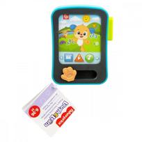 Žaislinis planšetinis kompiuteris Fisher Price Puppys Storytime Reader, 12.7 cm, EN, mėlyna sp./juoda sp.