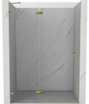 Dušo durys Mexen Lunar 834-130-000-50-00-L, 130 cm x 200 cm, aukso sp./grūdintas