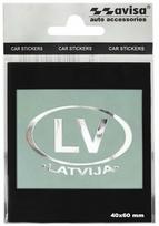 Automobilio lipdukas Avisa LV, 6 cm x 4 cm