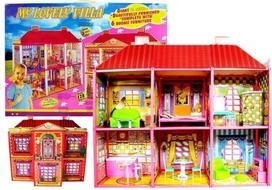 Lėlių namas, su priedais Lean Toys Large Villa, įvairių spalvų