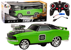 Rc automobilis Lean Toys Drift Stunt Car, 1:18, žalia sp.