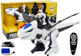 Žaislinis gyvūnas dinozauras Lean Toys Programming Tyrannosaurus, 46 cm, balta sp.