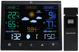 Meteorologinė stotelė su išoriniu jutikliu Bauerkraft G-967