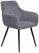 Valgomojo kėdė Homla Satori Faso 231091, matinė, juoda sp./pilka sp., 62 cm x 58 cm x 79 cm