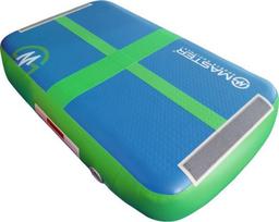 Gimnastikos čiužinys Master AirBlock, mėlyna sp./žalia sp., 100 cm x 60 cm x 20 cm