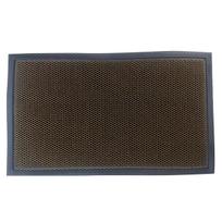 Durų kilimėlis Domoletti 3D, juoda sp./oranžinė sp., 40 cm x 60 cm x 1 cm