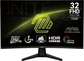 Monitorius MSI MAG 32C6X, VA, 250 Hz, FHD, 31.5"