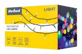Lempučių girlianda Rebel, 10 m, įvairių spalvų, 100 LED, Įvairių spalvų
